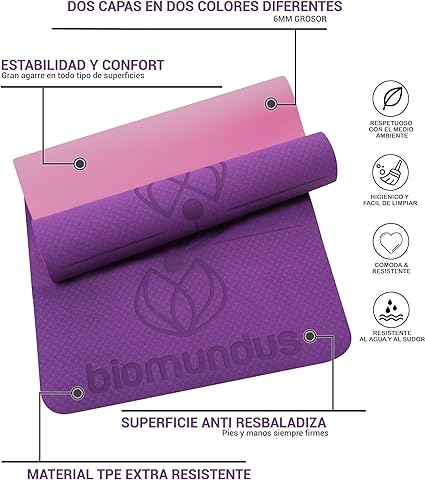 Esterilla de yoga que no resbala de TPE